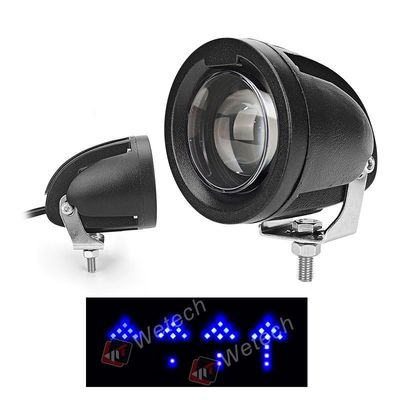 Luce a freccia blu per carrelli elevatori in lega di alluminio IP67