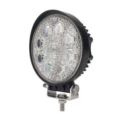 Luce di lavoro a LED rotonda Lumina ausiliaria a LED impermeabile 24W con alluminio a colata