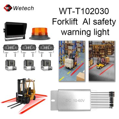 Luce Zona Rossa per Carrelli Elevatori AI IP67 Luce di Sicurezza Rossa per Carrelli Elevatori 10V - 80V