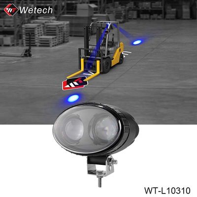 10V - 80V Blu LED Spot Light IP67 Truck Spot Light con supporto di montaggio in acciaio inossidabile