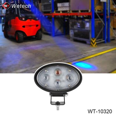 20W luce blu per carrelli elevatori 10V - 80V luce blu per carrelli elevatori con avviso di zona di sicurezza da collisione