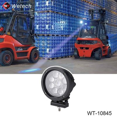 Luce di sicurezza per carrelli elevatori blu personalizzata 45W Luci di sicurezza per carrelli elevatori blu IP67