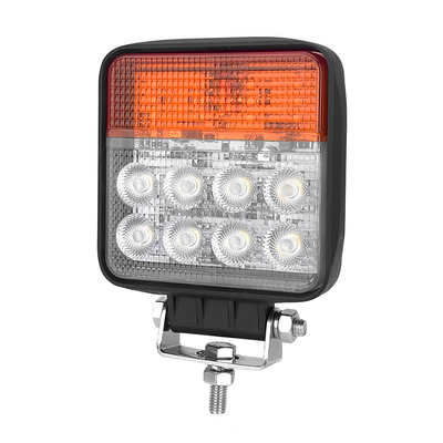 Faro da lavoro a LED impermeabile 12V 24V DC 24W fascio proiettore con indicatore di direzione e design durevole