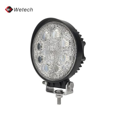 Luce di lavoro a LED rotonda Lumina ausiliaria a LED impermeabile 24W con alluminio a colata