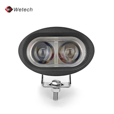 Luce di sicurezza per carrelli elevatori DC 10-80V, impermeabile IP67, luce spot LED blu da 10W per la sicurezza sul lavoro