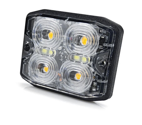 IP67 impermeabile 12-24V DC Amber Yellow Flash LED Strobe Light per avvertimento di emergenza nei camion