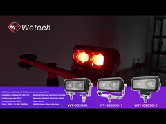 WT-102030 Luci di lavoro per carrelli elevatori 12V 24V Luci di sicurezza per pedoni per carrelli elevatori 30W