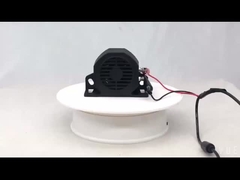 IP67 allarme di riserva per carrelli elevatori di forcella nera, biper di retrocesso per carrelli elevatori di forcella 15W con materiale di nylon resistente