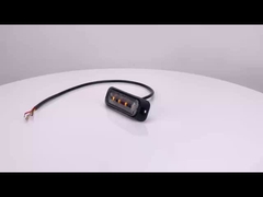 WT-TC10912-2 Lampeggiatore Laterale 12V - 24V LED - Luci di segnalazione stroboscopiche IP67 - Luce stroboscopica per veicoli